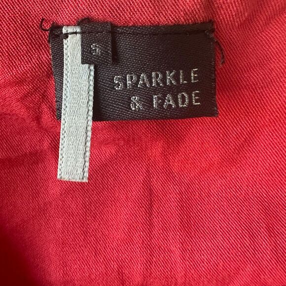 Urban Outfitters Sparkle & Fade Color Block Mix Media Slight Hi Low Mini Dress S - Picture 6 of 8